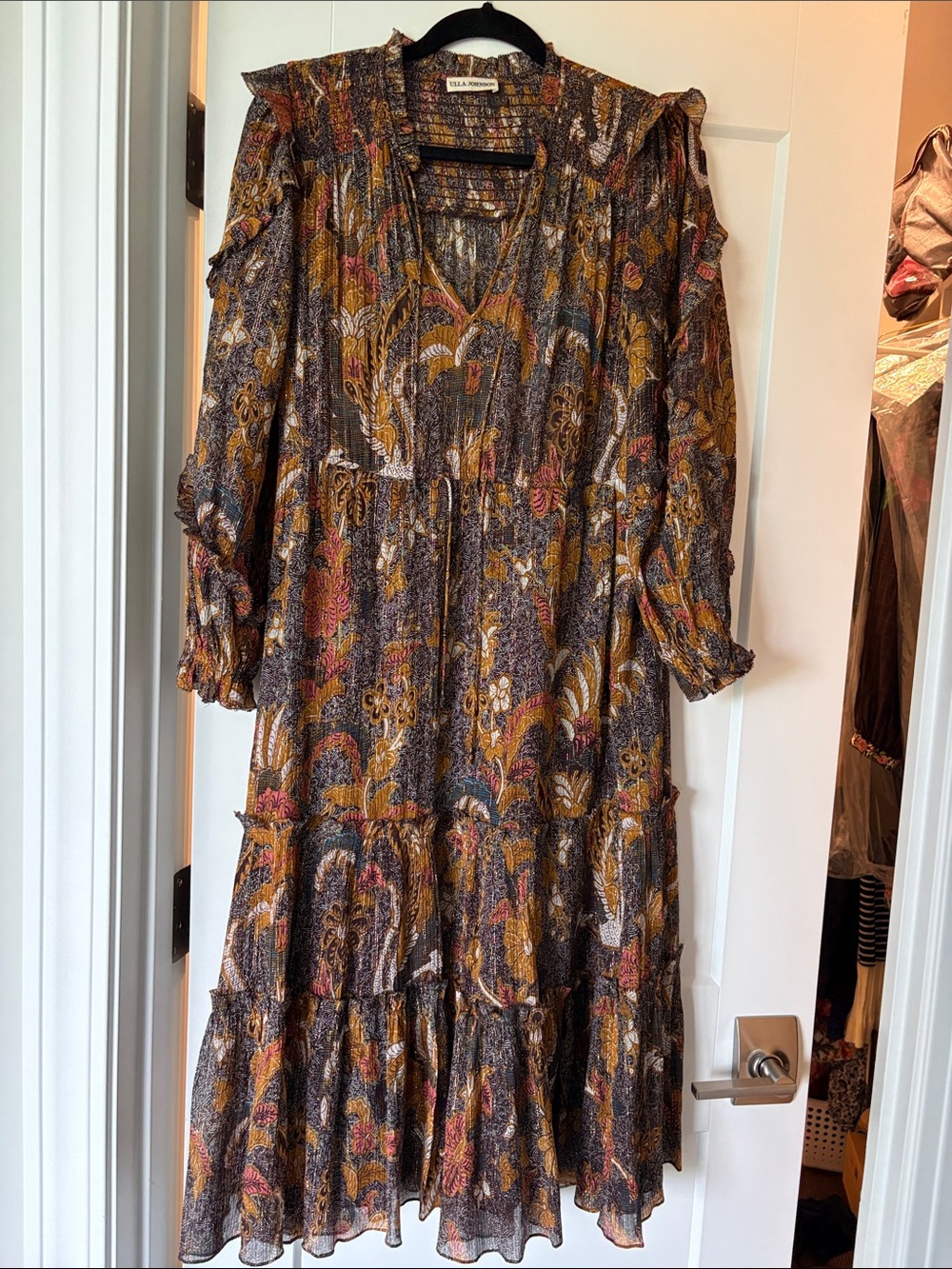 Ulla Johnson Paola Lurex Midi / Maxi Dress size 0